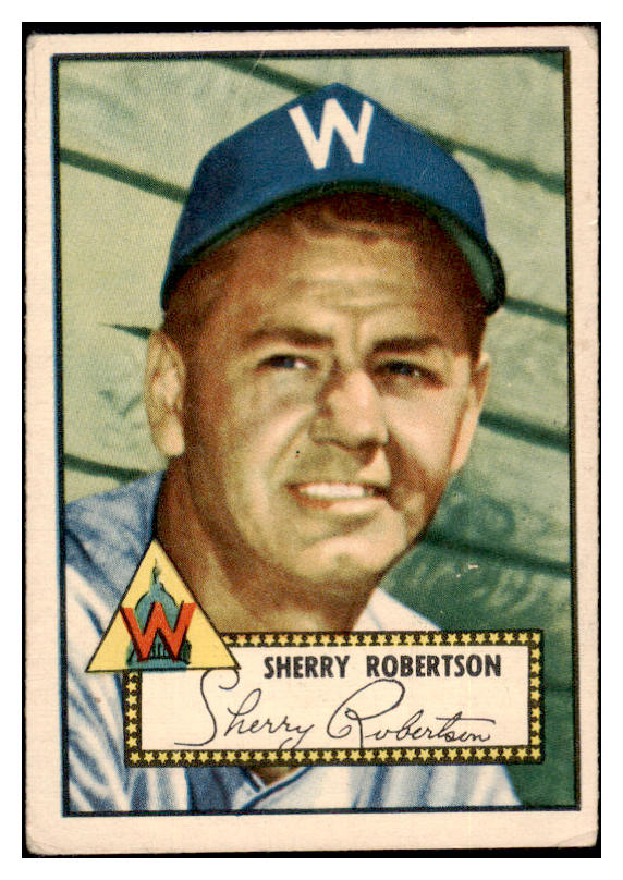 1952 Topps Baseball #245 Sherry Robertson Senators VG 489479