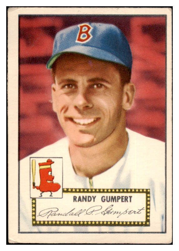 1952 Topps Baseball #247 Randy Gumpert Red Sox VG 489481