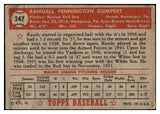 1952 Topps Baseball #247 Randy Gumpert Red Sox VG 489481