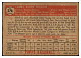 1952 Topps Baseball #276 Jim Wilson Braves VG 489489