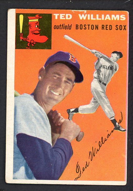 1954 Topps Baseball #001 Ted Williams Red Sox VG 489503