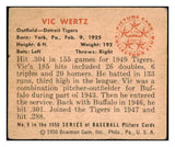 1950 Bowman Baseball #009 Vic Wertz Tigers VG-EX 489540