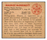 1950 Bowman Baseball #097 Maurice McDermott Red Sox VG-EX 489553