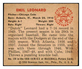 1950 Bowman Baseball #170 Dutch Leonard Cubs VG-EX 489559