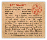 1950 Bowman Baseball #115 Roy Smalley Cubs VG-EX 489578