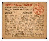 1950 Bowman Baseball #077 Duke Snider Dodgers VG 489592