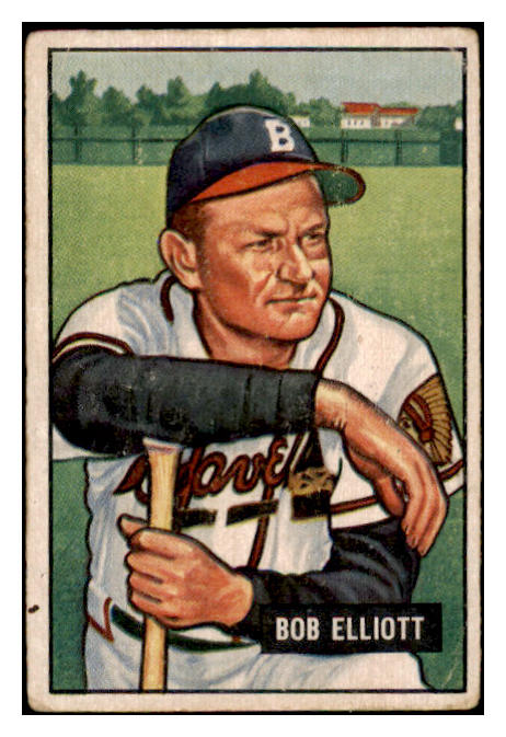 1951 Bowman Baseball #066 Bob Elliott Braves VG-EX 489605