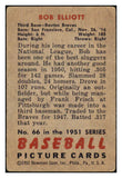 1951 Bowman Baseball #066 Bob Elliott Braves VG-EX 489605