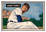 1951 Bowman Baseball #069 Johnny Schmitz Cubs VG-EX 489606