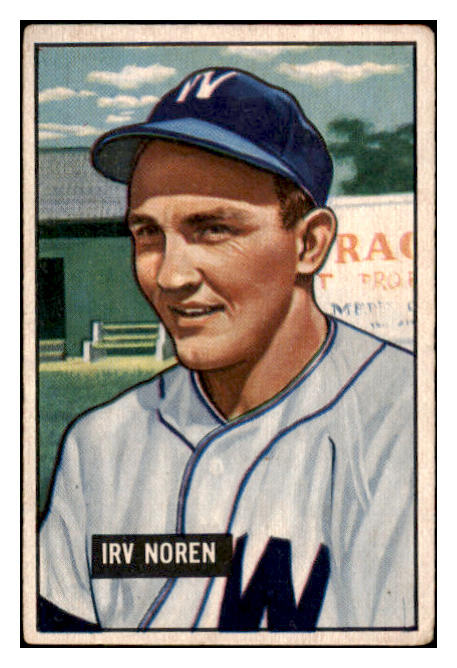 1951 Bowman Baseball #241 Irv Noren Senators VG-EX 489607