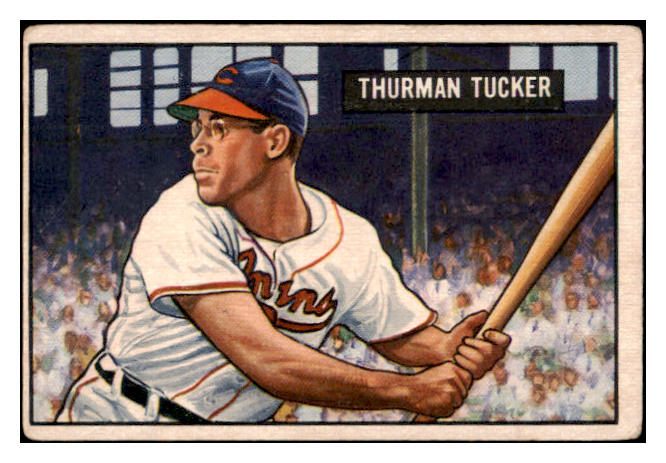 1951 Bowman Baseball #222 Thurman Tucker Indians VG-EX 489608