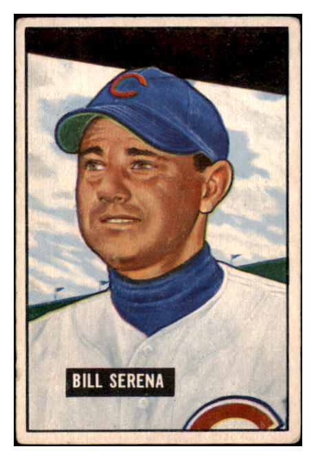 1951 Bowman Baseball #246 Bill Serena Cubs VG-EX 489609