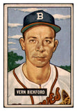1951 Bowman Baseball #042 Vern Bickford Braves VG-EX 489611