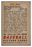 1951 Bowman Baseball #160 Phil Masi White Sox VG-EX 489615