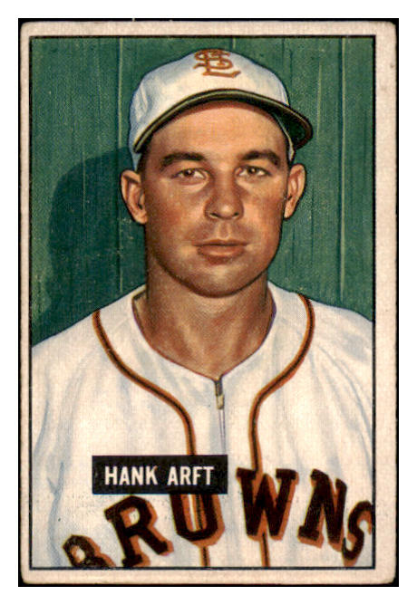 1951 Bowman Baseball #173 Hank Arft Browns VG-EX 489616