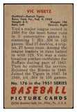 1951 Bowman Baseball #176 Vic Wertz Tigers VG-EX 489617