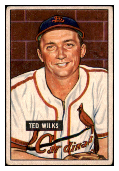 1951 Bowman Baseball #193 Ted Wilks Cardinals VG-EX 489619