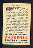 1951 Bowman Baseball #193 Ted Wilks Cardinals VG-EX 489619