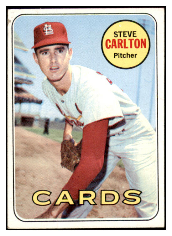 1969 Topps Baseball #255 Steve Carlton Cardinals EX 489622