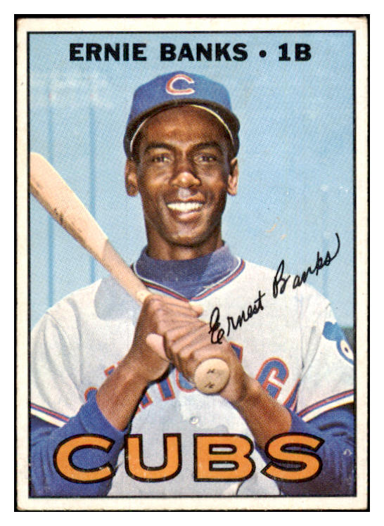1967 Topps Baseball #215 Ernie Banks Cubs EX 489626