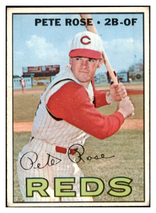 1967 Topps Baseball #430 Pete Rose Reds VG 489635
