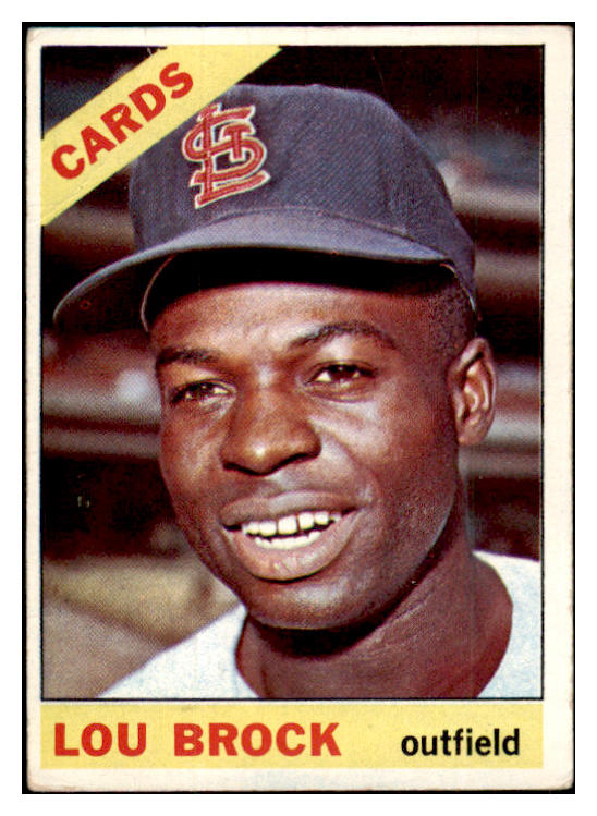 1966 Topps Baseball #125 Lou Brock Cardinals VG 489639