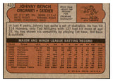 1972 Topps Baseball #433 Johnny Bench Reds EX 489642