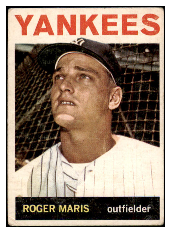 1964 Topps Baseball #225 Roger Maris Yankees VG 489654