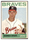 1964 Topps Baseball #400 Warren Spahn Braves EX 489661