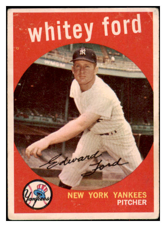 1959 Topps Baseball #430 Whitey Ford Yankees VG 489680
