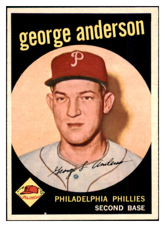 1959 Topps Baseball #338 Sparky Anderson Phillies EX 489690