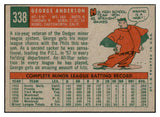 1959 Topps Baseball #338 Sparky Anderson Phillies EX 489690