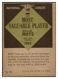 1961 Topps Baseball #482 Willie Mays MVP Giants EX 489699