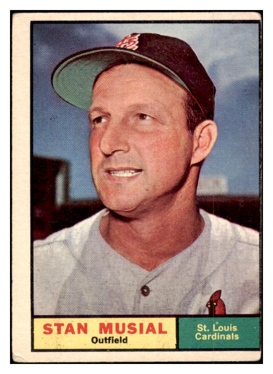 1961 Topps Baseball #290 Stan Musial Cardinals VG 489714