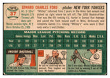 1954 Topps Baseball #037 Whitey Ford Yankees VG-EX 489722