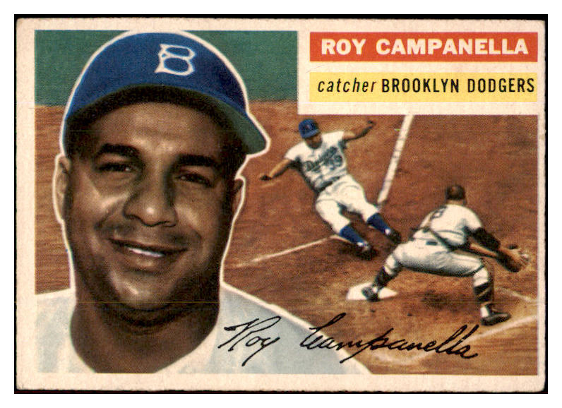 1956 Topps Baseball #101 Roy Campanella Dodgers EX Gray 489730