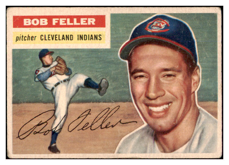 1956 Topps Baseball #200 Bob Feller Indians VG-EX 489731