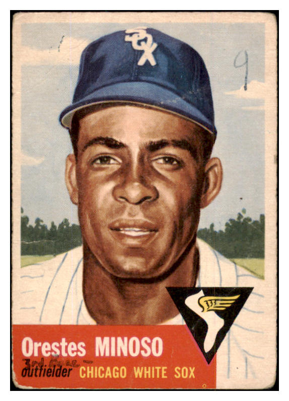 1953 Topps Baseball #066 Minnie Minoso White Sox Fair 489767