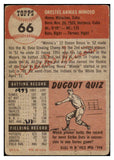 1953 Topps Baseball #066 Minnie Minoso White Sox Fair 489767