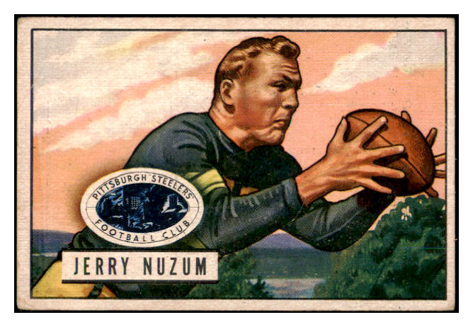 1951 Bowman Football #129 Jerry Nuzum Steelers VG-EX 489793
