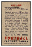 1951 Bowman Football #031 Alex Loyd 49ers VG-EX 489800