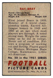 1951 Bowman Football #050 Ray Bray Bears VG-EX 489805