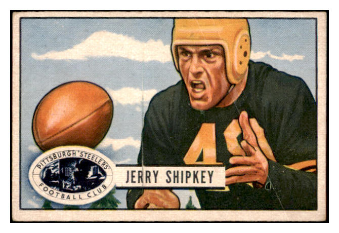 1951 Bowman Football #059 Jerry Shipkey Steelers VG-EX 489808