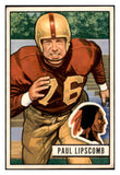 1951 Bowman Football #071 Paul Lipscomb Washington VG-EX 489811