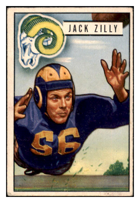 1951 Bowman Football #078 Jack Zilly Rams VG-EX 489814