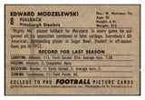 1952 Bowman Small Football #008 Ed Modzelewski Steelers EX+ 489827