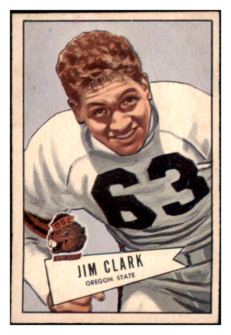 1952 Bowman Small Football #066 Jim Clark Washington EX+ 489831