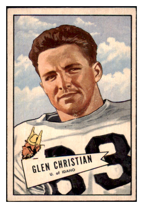 1952 Bowman Small Football #054 Glen Christian 49ers EX+ 489835