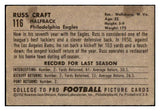 1952 Bowman Small Football #116 Russ Craft Eagles VG-EX 489841