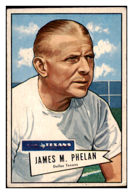 1952 Bowman Small Football #122 Jim Phelan Texans VG-EX 489842